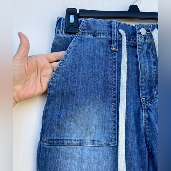 Judy Blue High Waist Drawstring Denim Jeans Zip Fly Belt Loops Pockets Size 25 - Picture 7 of 16